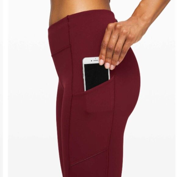 LULULEMON Speed Up Tight 28" Deep Rouge Size 2 - Picture 10 of 12